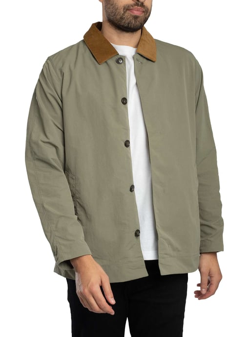 Barbour Chaqueta Corta Impermeable Rokig, Verde - Image 1