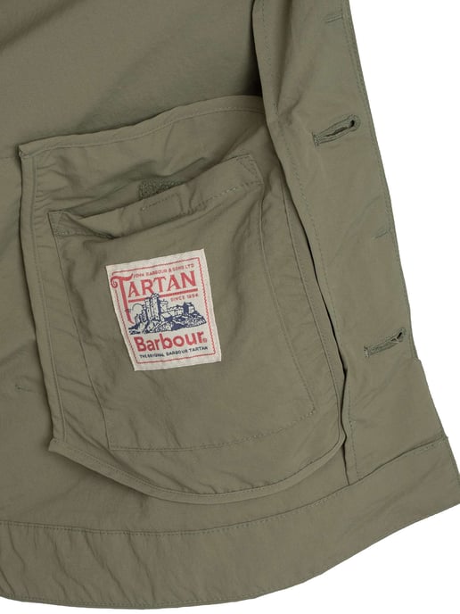 Barbour Chaqueta Corta Impermeable Rokig, Verde - Image 6