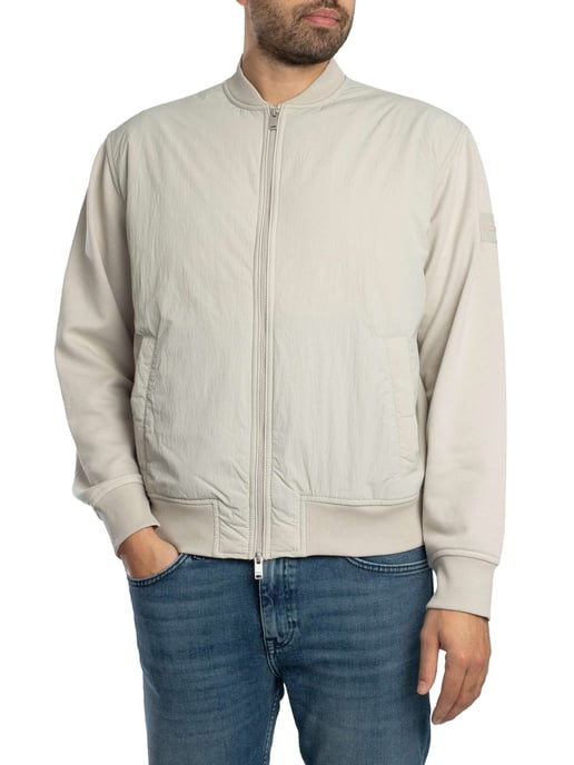 BOSS Chaqueta Bomber Ze Smartcore, Gris - Image 3