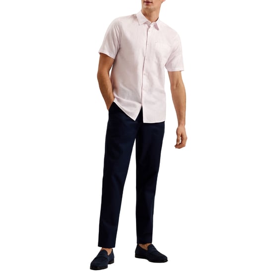 Camisa De Lino Rosa Palomas De Ted Baker - Image 3
