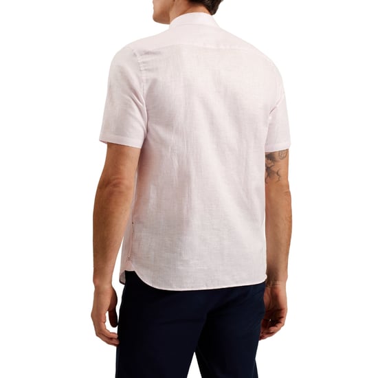 Camisa De Lino Rosa Palomas De Ted Baker - Image 5