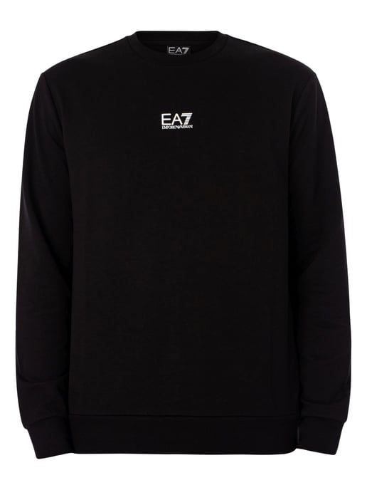 EA7 Sudadera Con Logo Del Centro, Negro - Image 6