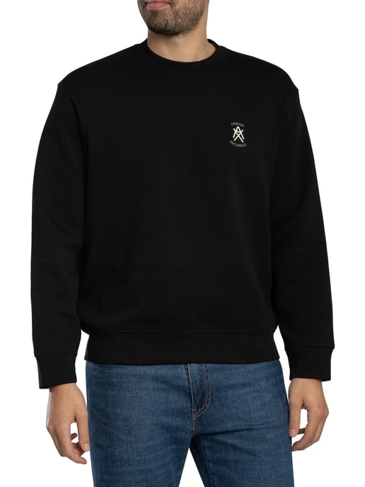 Armani Exchange Sudadera Con Logo En El Pecho, Negro - Image 2