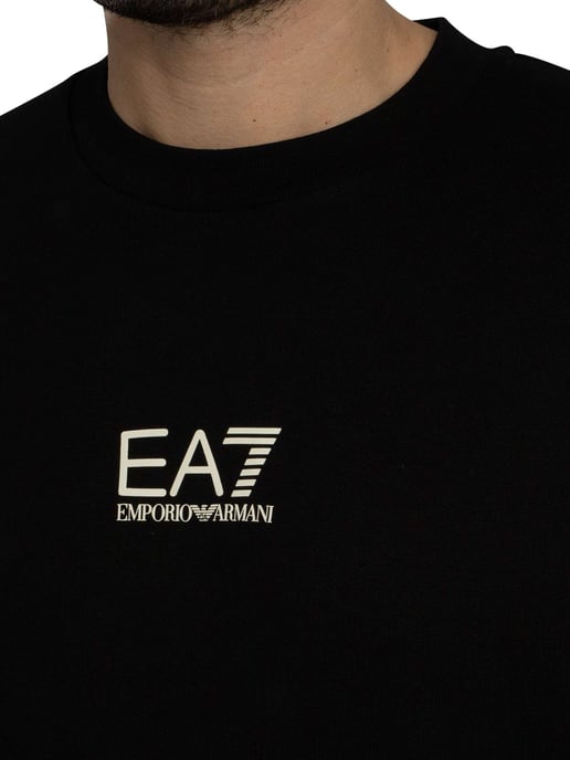 EA7 Sudadera Con Logo, Negro - Image 4