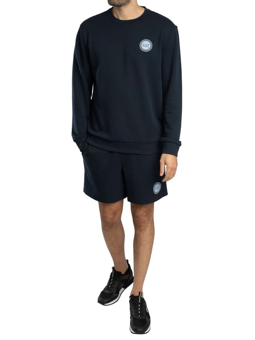 EA7 Sudadera Con Parche Del Logotipo, Azul - Image 5
