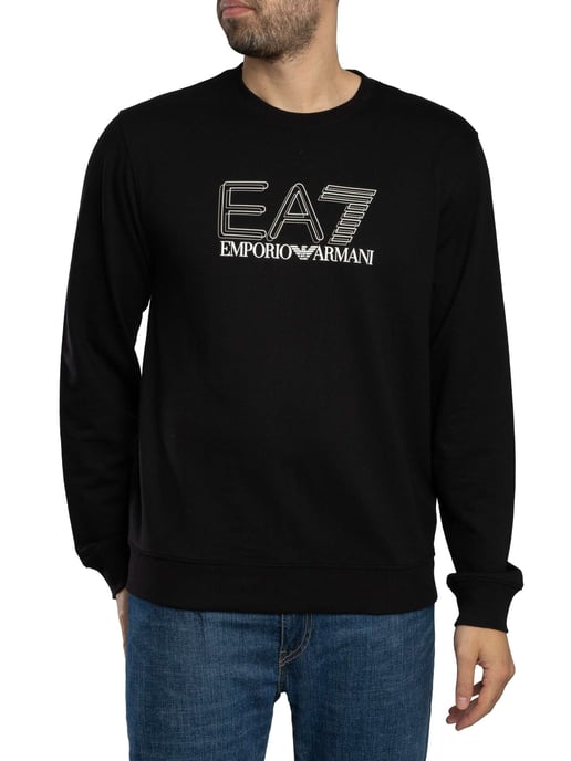 EA7 Sudadera Con Gráfico Echo, Negro - Image 2
