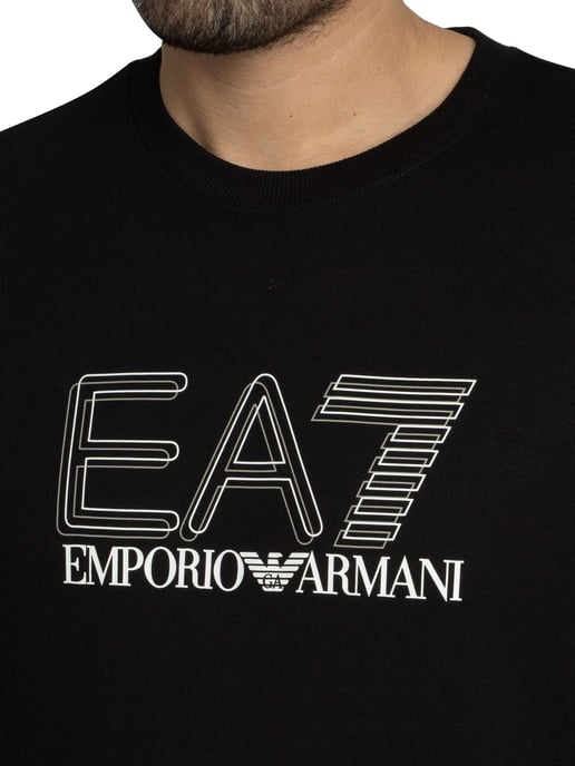 EA7 Sudadera Con Gráfico Echo, Negro - Image 4