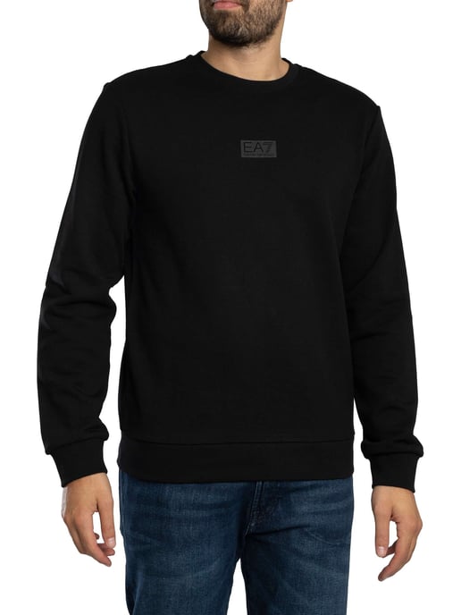 EA7 Sudadera Con El Logotipo De Back Box, Negro - Image 1