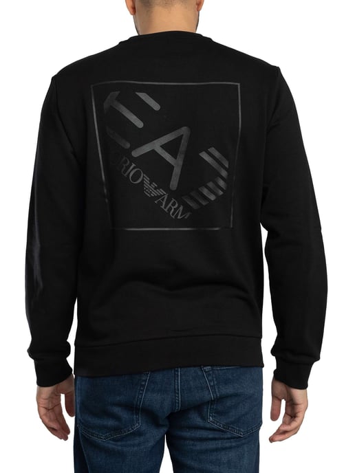 EA7 Sudadera Con El Logotipo De Back Box, Negro - Image 3