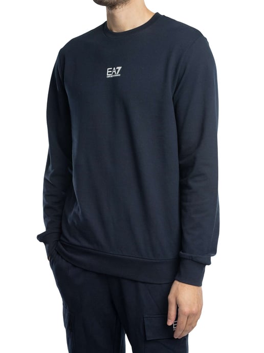 EA7 Sudadera Con Logo Estampado, Azul - Image 2