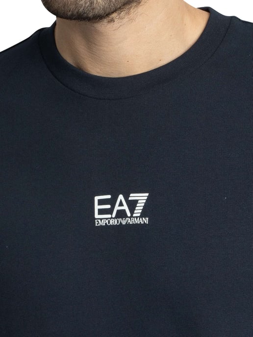 EA7 Sudadera Con Logo Estampado, Azul - Image 4