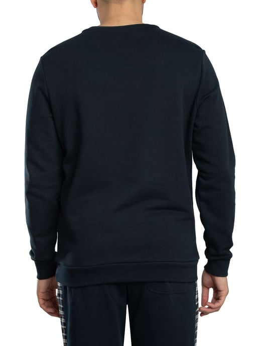 Lyle & Scott Sudadera Con Paneles De Cuadros, Azul - Image 3