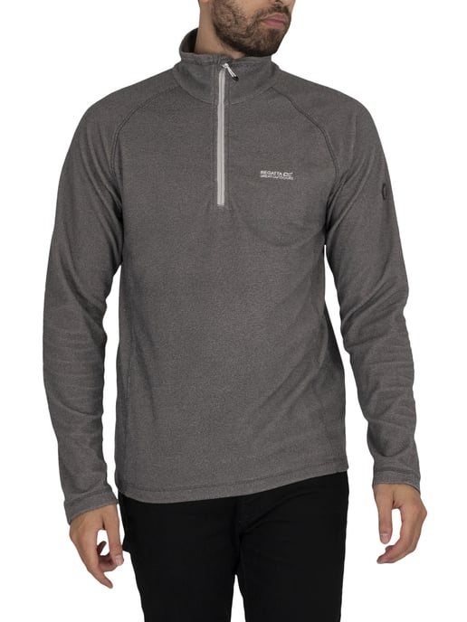 Regatta Montes Sudadera Ligera Con Media Cremallera Y Raya Pequeña, Gris - Image 2