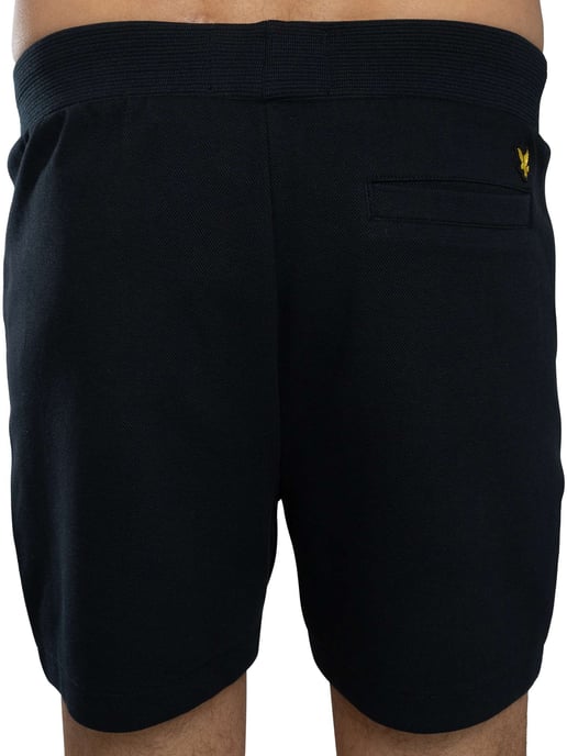 Lyle & Scott Pantalones Cortos Deportivos De Piqué, Azul - Image 4