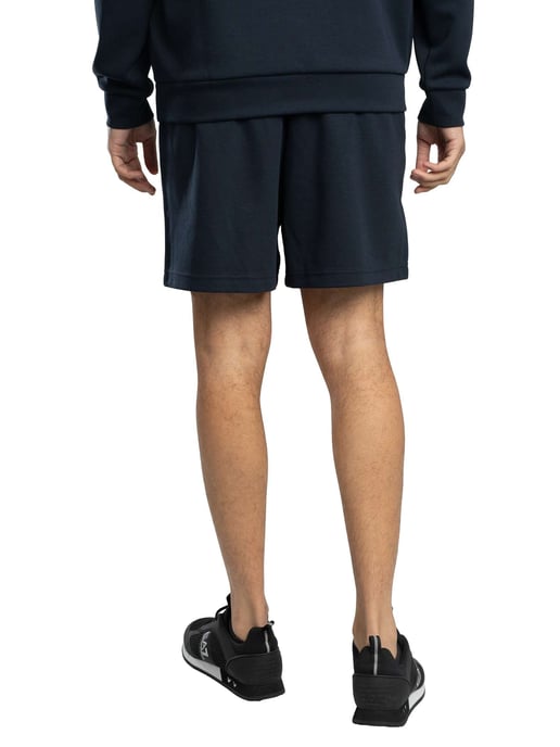 EA7 Pantalones Cortos Deportivos Con Logotipo De Insignia, Azul - Image 3