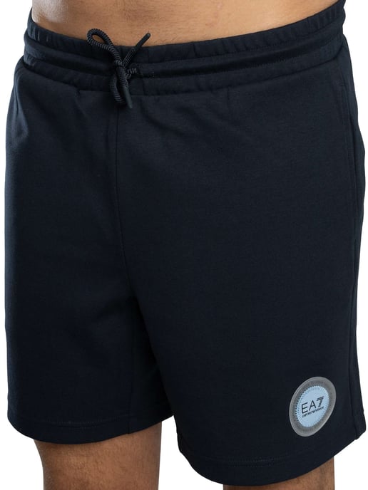 EA7 Pantalones Cortos Deportivos Con Logotipo De Insignia, Azul - Image 5