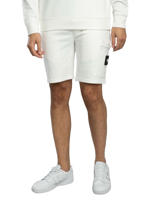 Weekend Offender Pantalones Cortos Deportivos Con Bolsillo Y Cremallera Hawkins, Blanco - Image 1