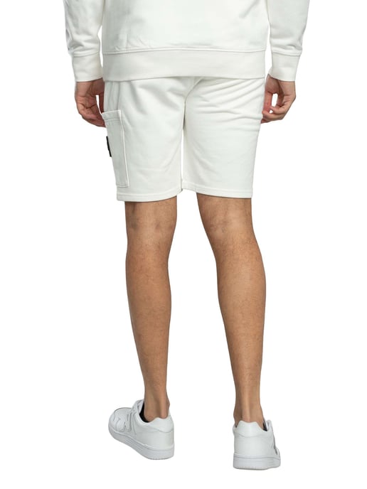 Weekend Offender Pantalones Cortos Deportivos Con Bolsillo Y Cremallera Hawkins, Blanco - Image 3