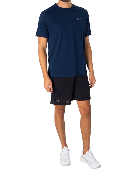 Under Armour Shorts De Malla Técnica, Negro - Image 6