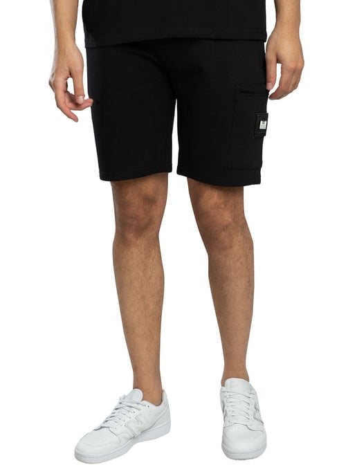 Weekend Offender Pantalones Cortos Deportivos Con Bolsillo Y Cremallera Hawkins, Negro - Image 1