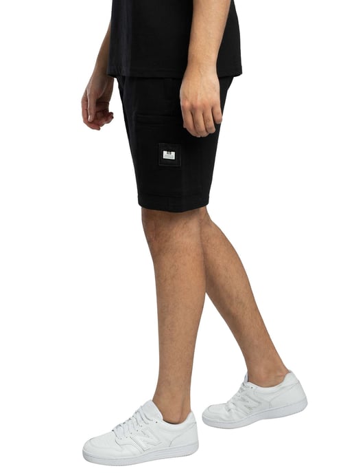 Weekend Offender Pantalones Cortos Deportivos Con Bolsillo Y Cremallera Hawkins, Negro - Image 2