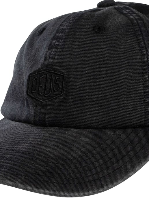 Deus Ex Machina Gorra Shield Garment Teñida Para Papá, Negro - Image 6