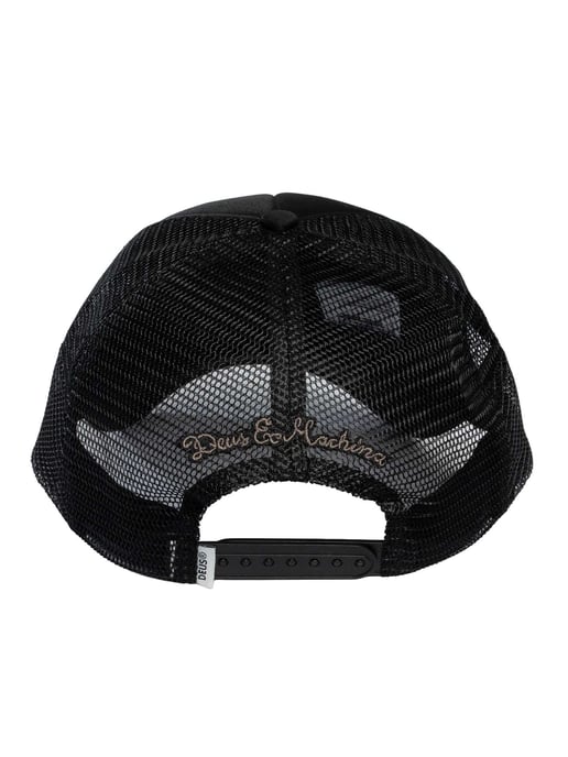Deus Ex Machina Gorra De Camionero Con Forma De Píldora, Negro - Image 3