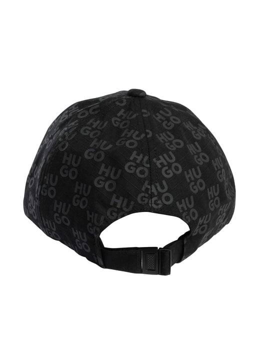HUGO Gorra Con Estampado Jake, Negro - Image 3
