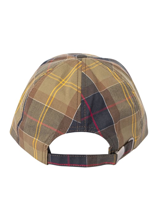 Barbour Gorra De Béisbol Deportiva De Tartán, Verde - Image 3