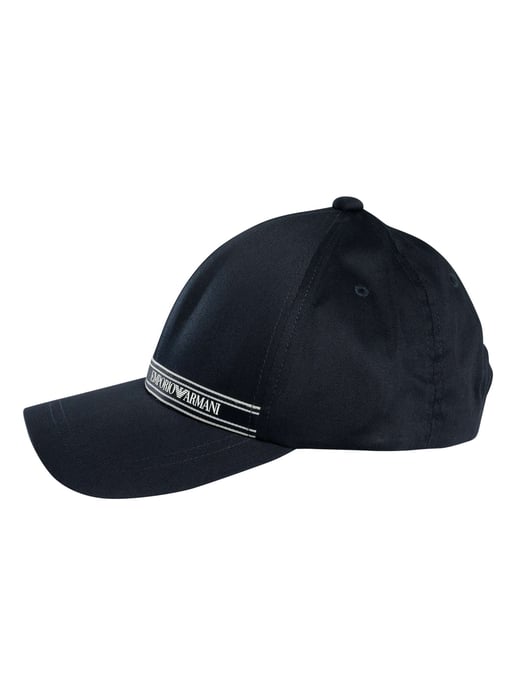 Emporio Armani Gorra Con Franja De Marca, Azul - Image 2