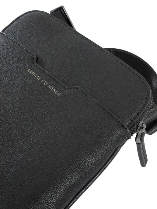 Armani Exchange Bolso Bandolera Cuadrado De Marca, Negro - Image 6