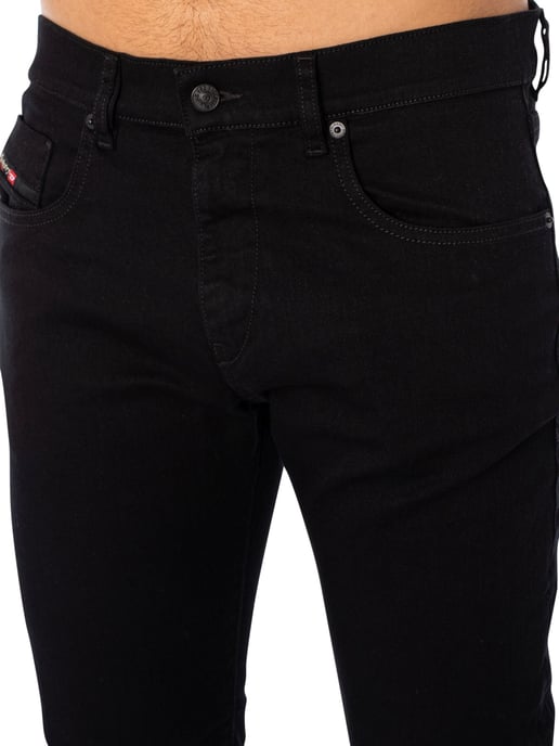 Diesel Vaqueros Ajustados D-Strukt, Negro - Image 5