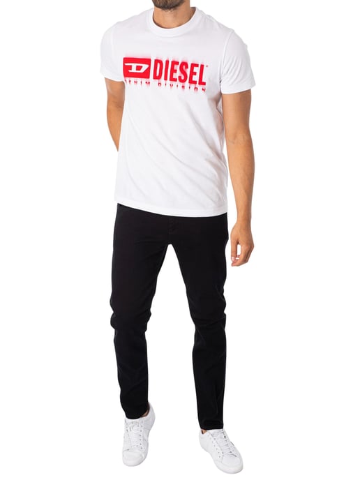 Diesel Vaqueros Ajustados D-Strukt, Negro - Image 6
