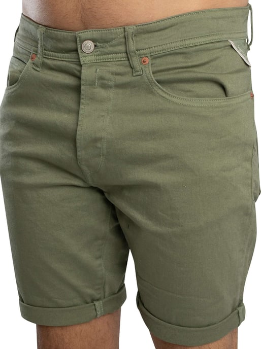 Replay Pantalones Cortos Vaqueros Ajustados RBJ 981, Verde - Image 5