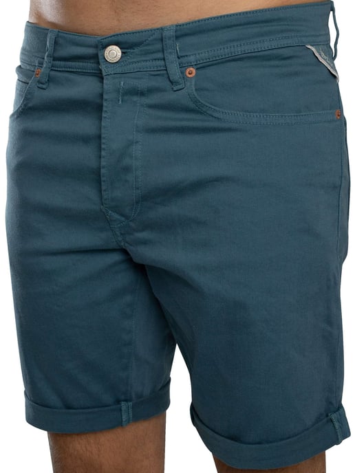 Replay Pantalones Cortos Cónicos RBJ 981, Azul - Image 5