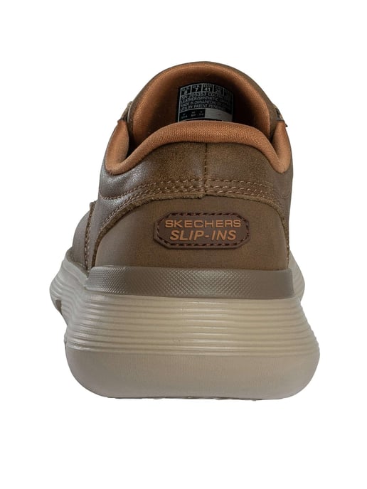 Skechers Zapatillas Sin Cordones Garza De Cuero, Gris - Image 5