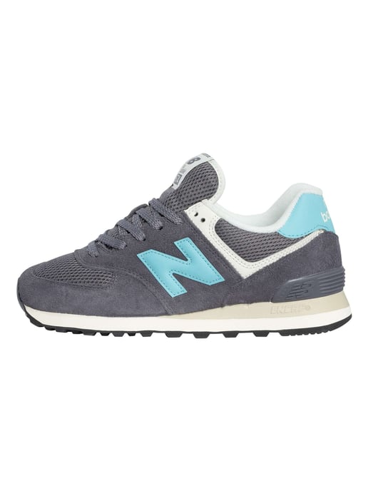New Balance 574 Entrenadores De Gamuza, Gris - Image 2