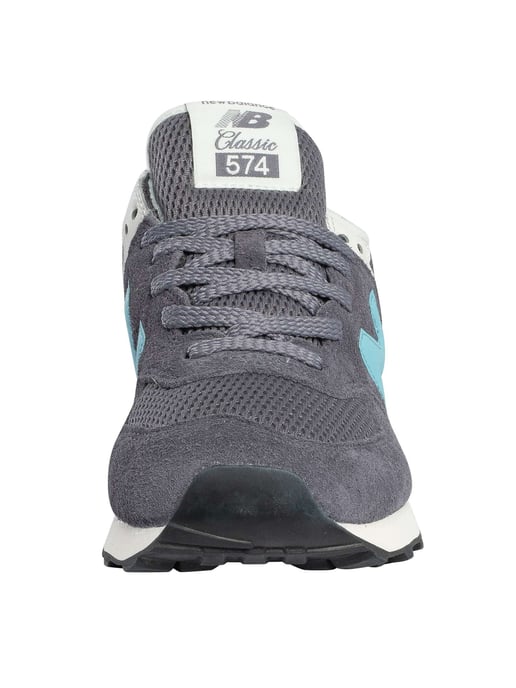 New Balance 574 Entrenadores De Gamuza, Gris - Image 4