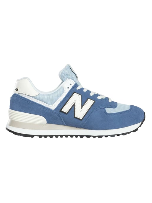 New Balance 574 Entrenadores De Gamuza, Azul - Image 3