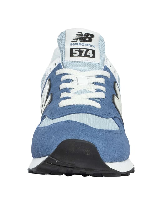 New Balance 574 Entrenadores De Gamuza, Azul - Image 4