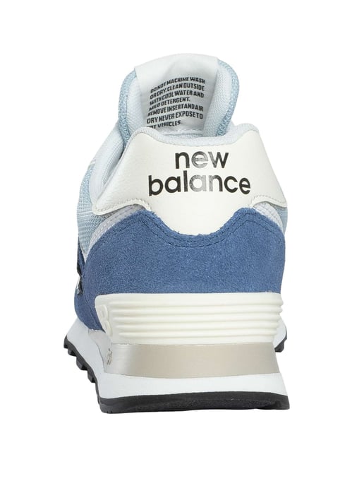 New Balance 574 Entrenadores De Gamuza, Azul - Image 5