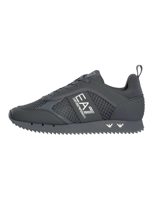EA7 Zapatillas Deportivas De Malla Con Logotipo Deportivo, Gris - Image 2