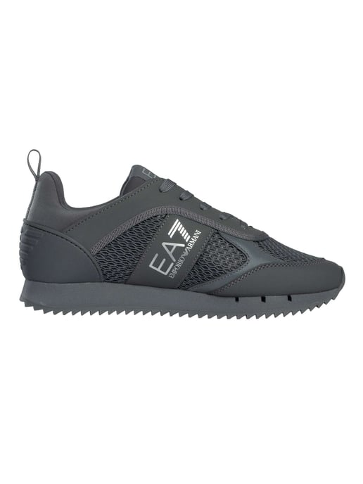 EA7 Zapatillas Deportivas De Malla Con Logotipo Deportivo, Gris - Image 3