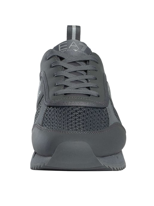 EA7 Zapatillas Deportivas De Malla Con Logotipo Deportivo, Gris - Image 4