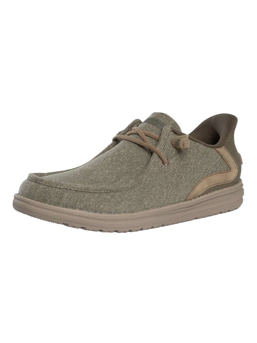 Skechers Zapatillas Deportivas Melson Coronado De Corte Relajado Sin Cordones, Verde - Image 1