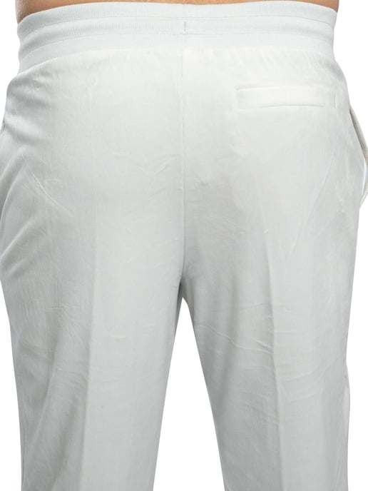 Fila Pantalones Deportivos Rectos De Terciopelo Fio, Azul - Image 4