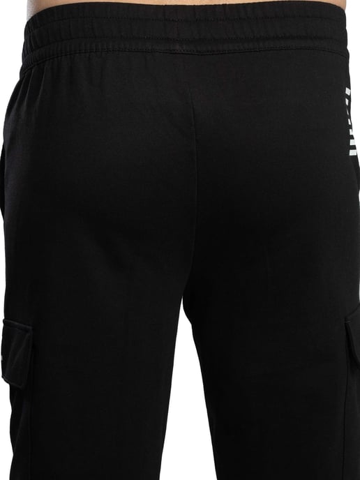 EA7 Pantalones Deportivos Con Logo Regular, Negro - Image 4