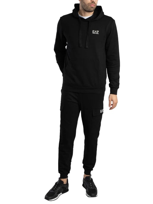 EA7 Pantalones Deportivos Con Logo Regular, Negro - Image 6