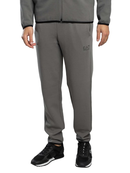 EA7 Joggers Con Cremallera Lateral Y Logotipo, Gris - Image 1