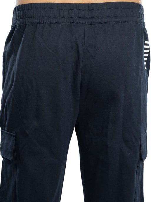 EA7 Pantalones De Jogging Cargo Con Identidad Básica, Azul - Image 4